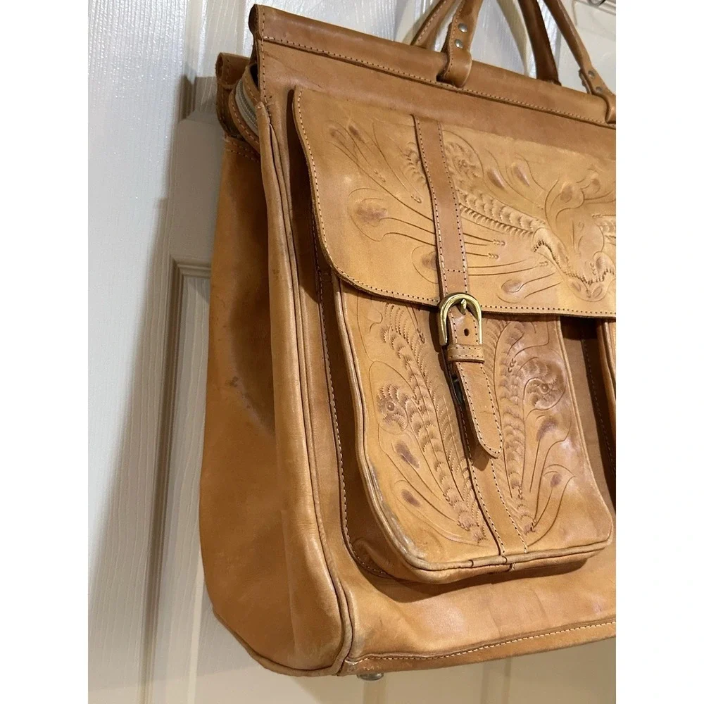 Handmade Leather‎ Southwestern Duffle Bag